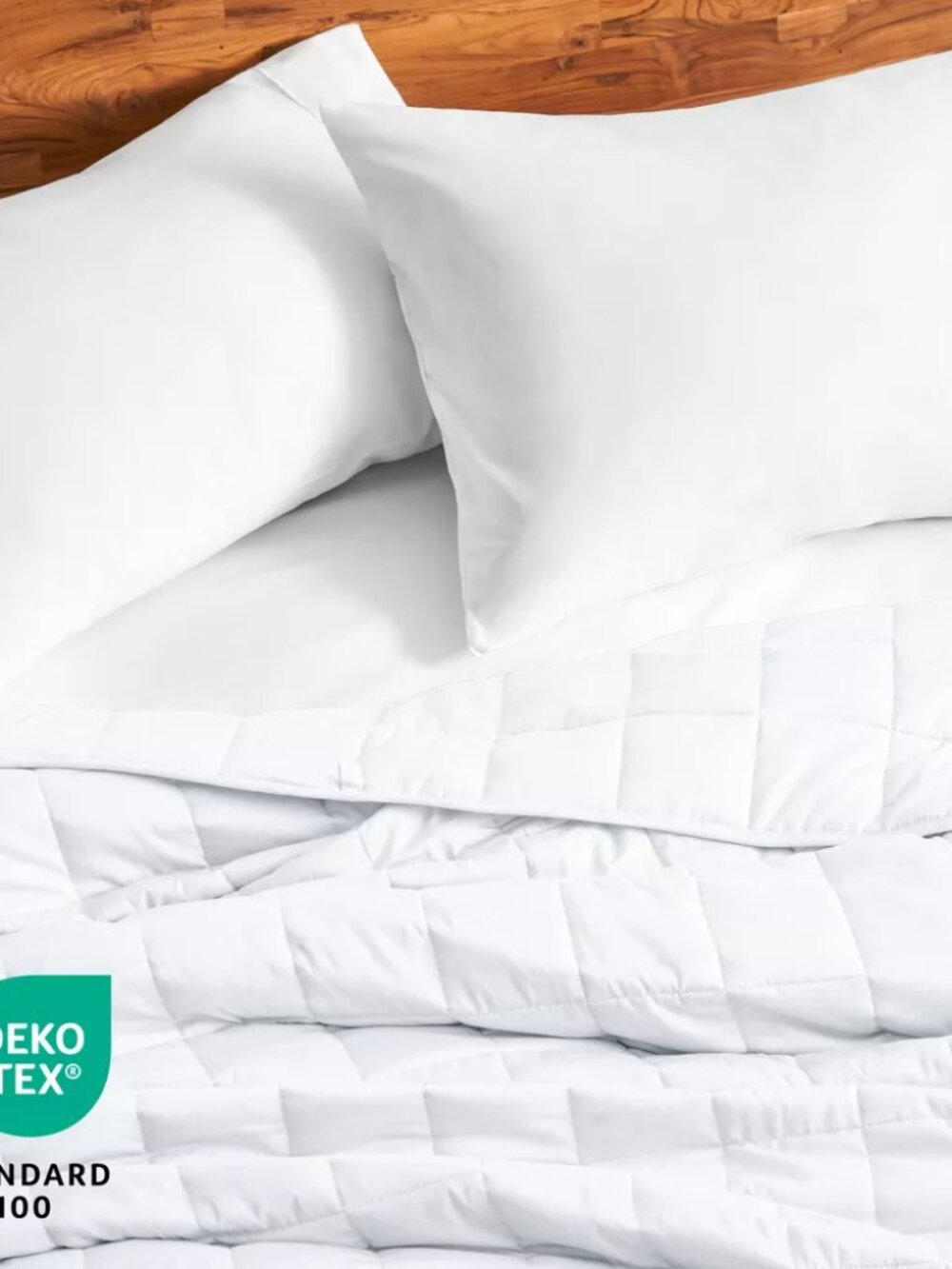 NEW Cotton Weighted Blanket by Bare Home - 10 lb 40" x 60", White - Picture 3 of 10